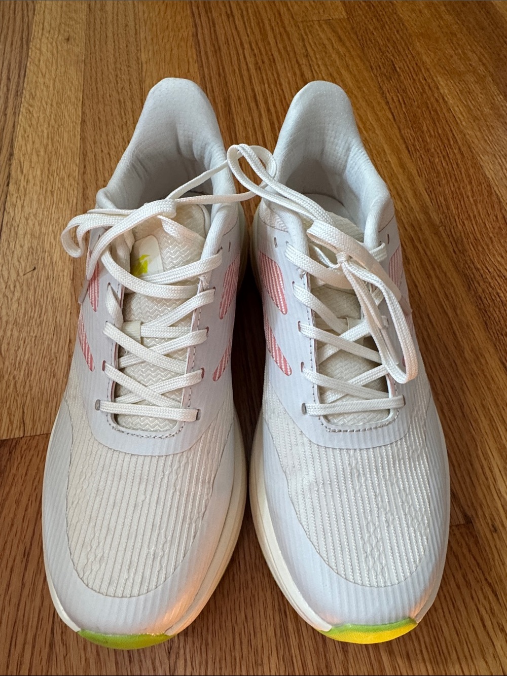 Avia White Sneakers with Pink Details and Yellow Accents